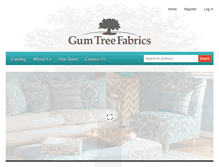 Tablet Screenshot of gumtreefabrics.com